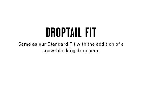 Mens Snow Jacket Droptail Fits