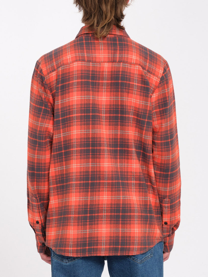 Chemise Caden Plaid - BRIGHT RED