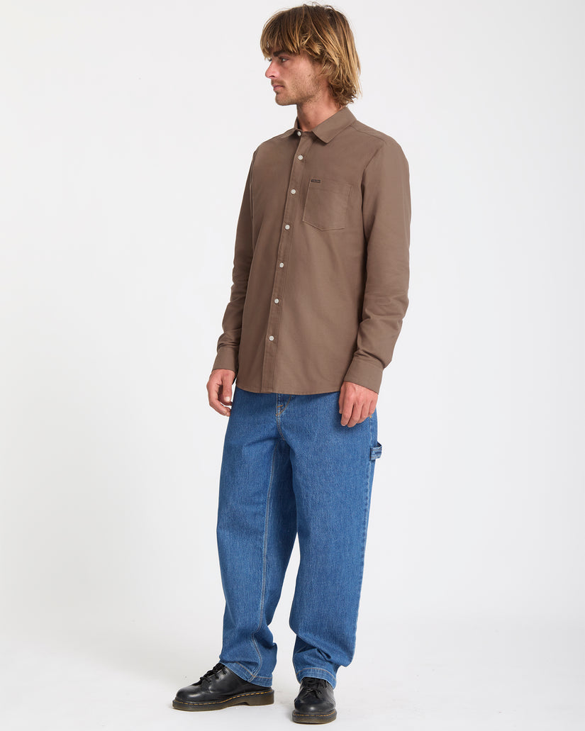 Veeco Oxford Shirt - Brown Stone