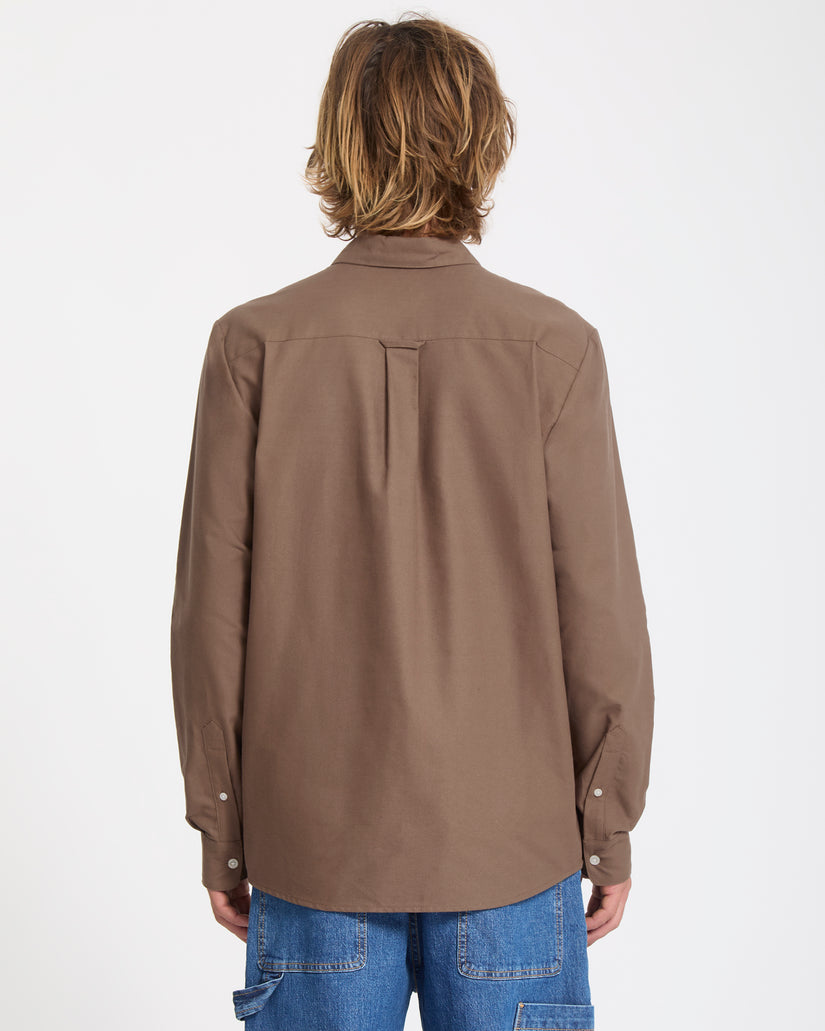 Veeco Oxford Shirt - Brown Stone