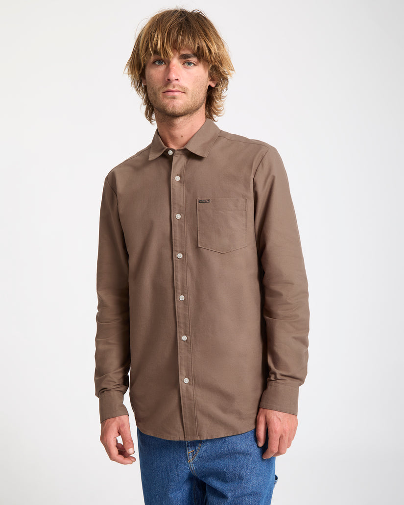 Veeco Oxford Shirt - Brown Stone