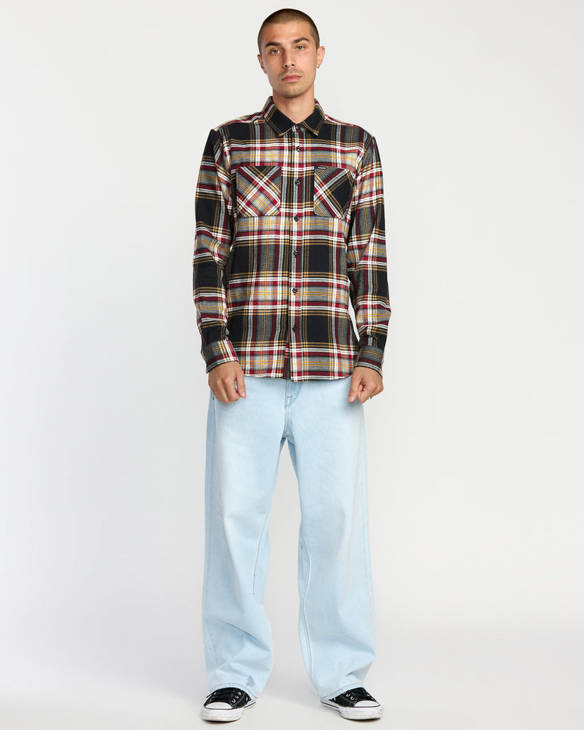 Netastone Flannel Shirt - Antique Black