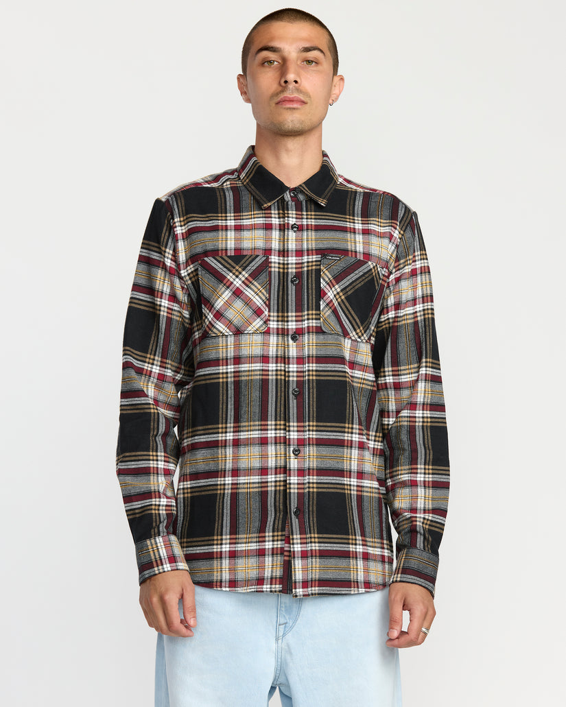 Netastone Flannel Shirt - Antique Black