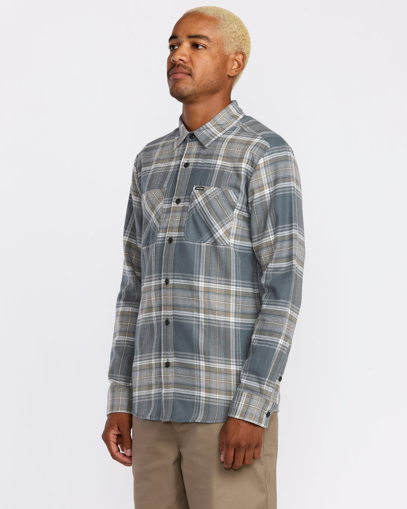 Netastone Flannel Shirt - Dark Slate