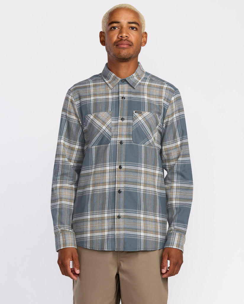 Netastone Flannel Shirt - Dark Slate