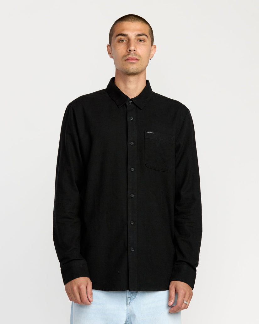 Caden Solid Shirt - Antique Black