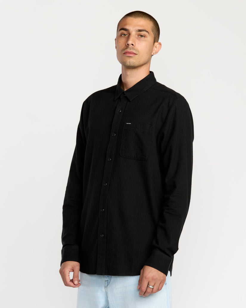 Caden Solid Shirt - Antique Black