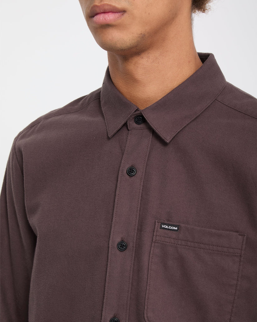 Caden Solid Shirt - Raisin