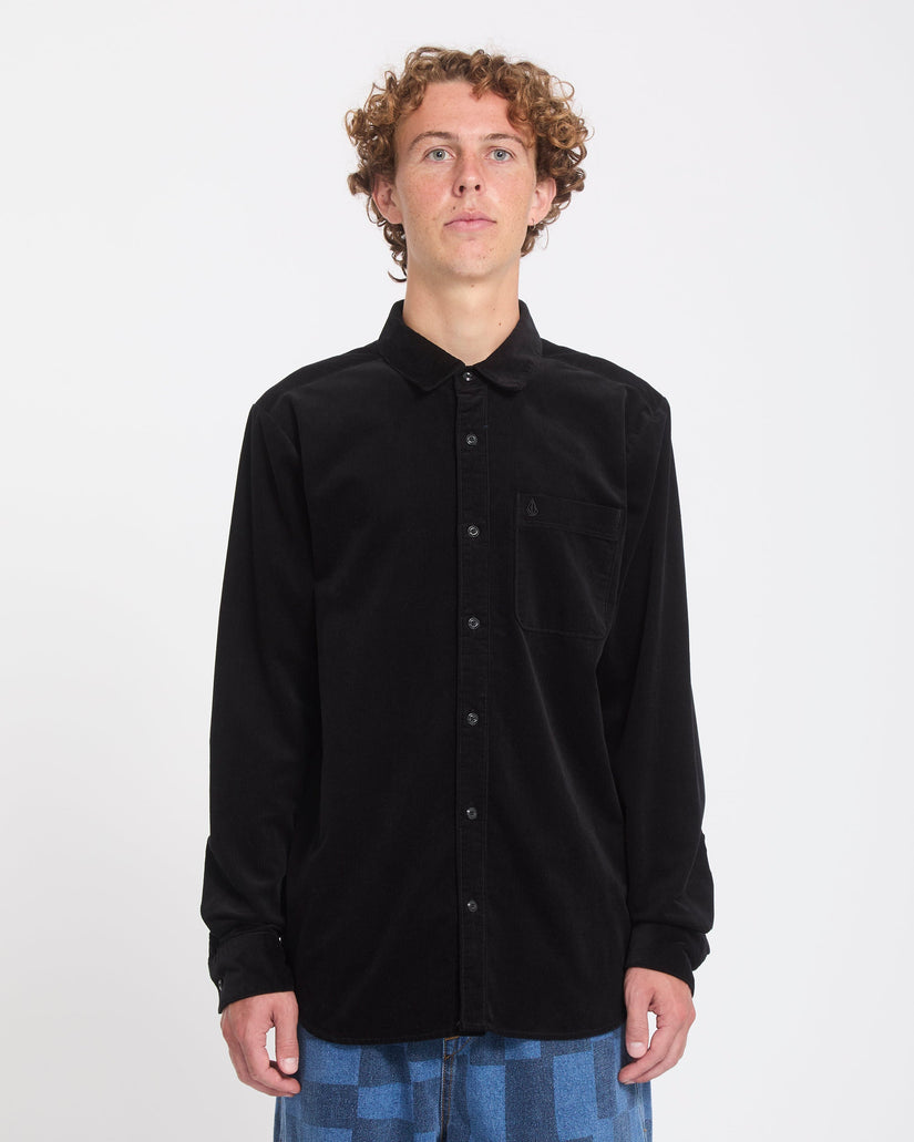 Zander Corduroy Shirt - Black Combo
