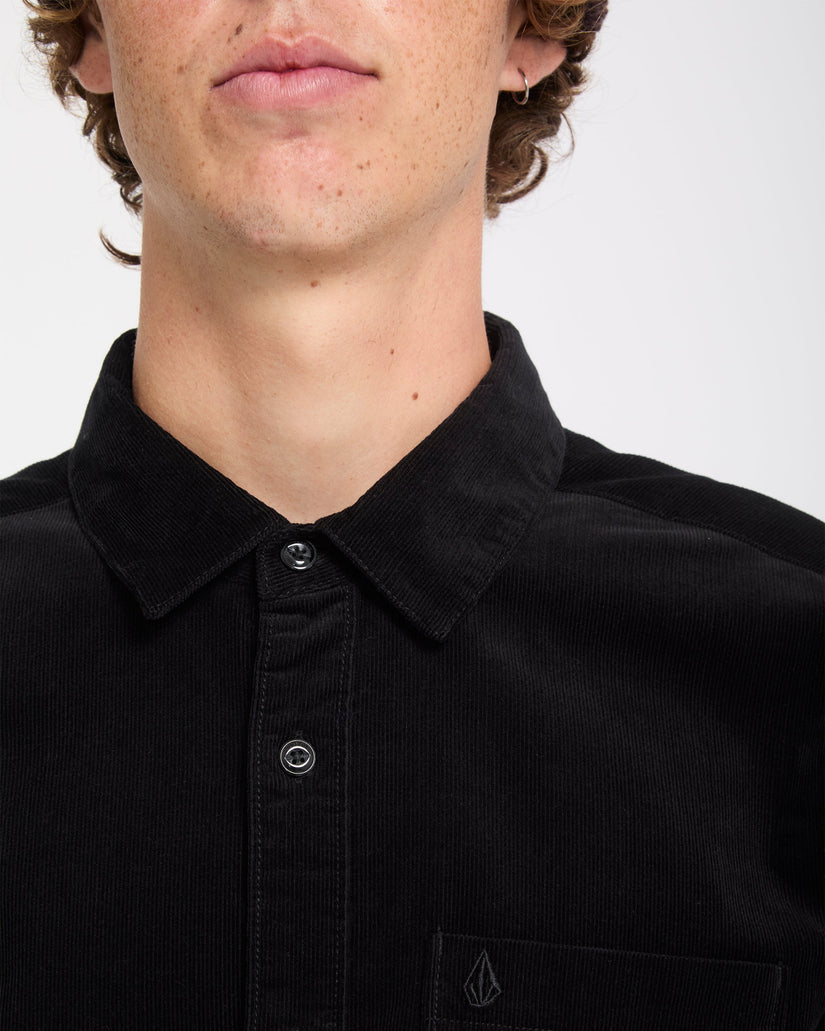 Zander Corduroy Shirt - Black Combo