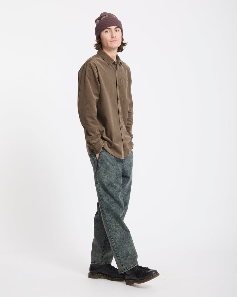Zander Corduroy Shirt - Earth