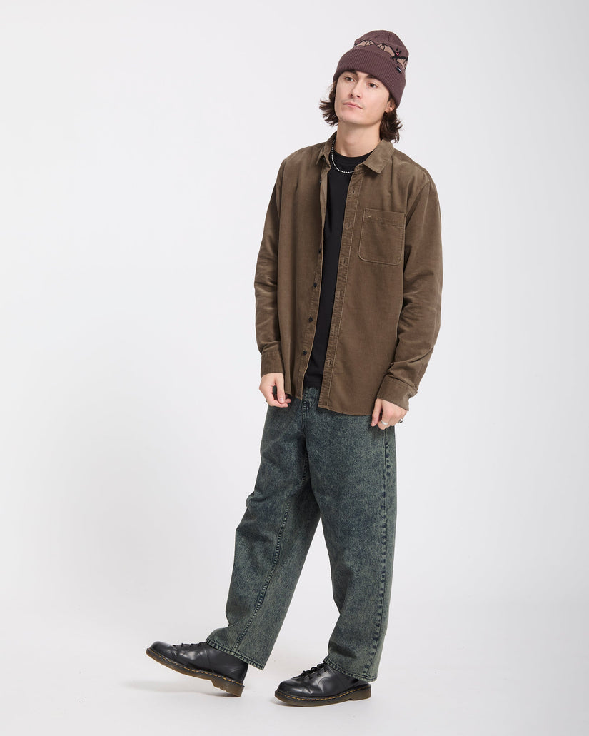 Zander Corduroy Shirt - Earth