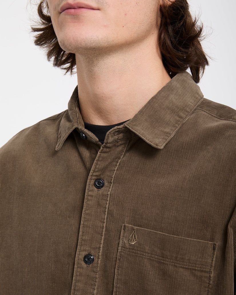 Zander Corduroy Shirt - Earth