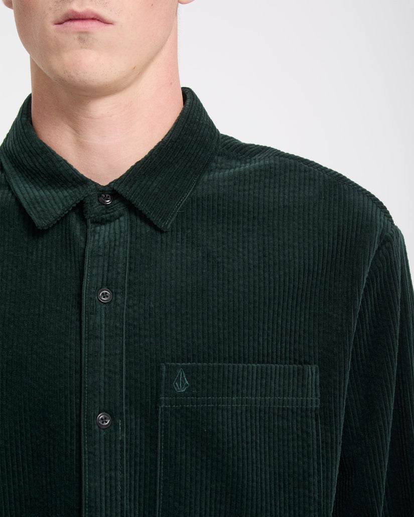 Fostered II Corduroy Shirt - Scarab