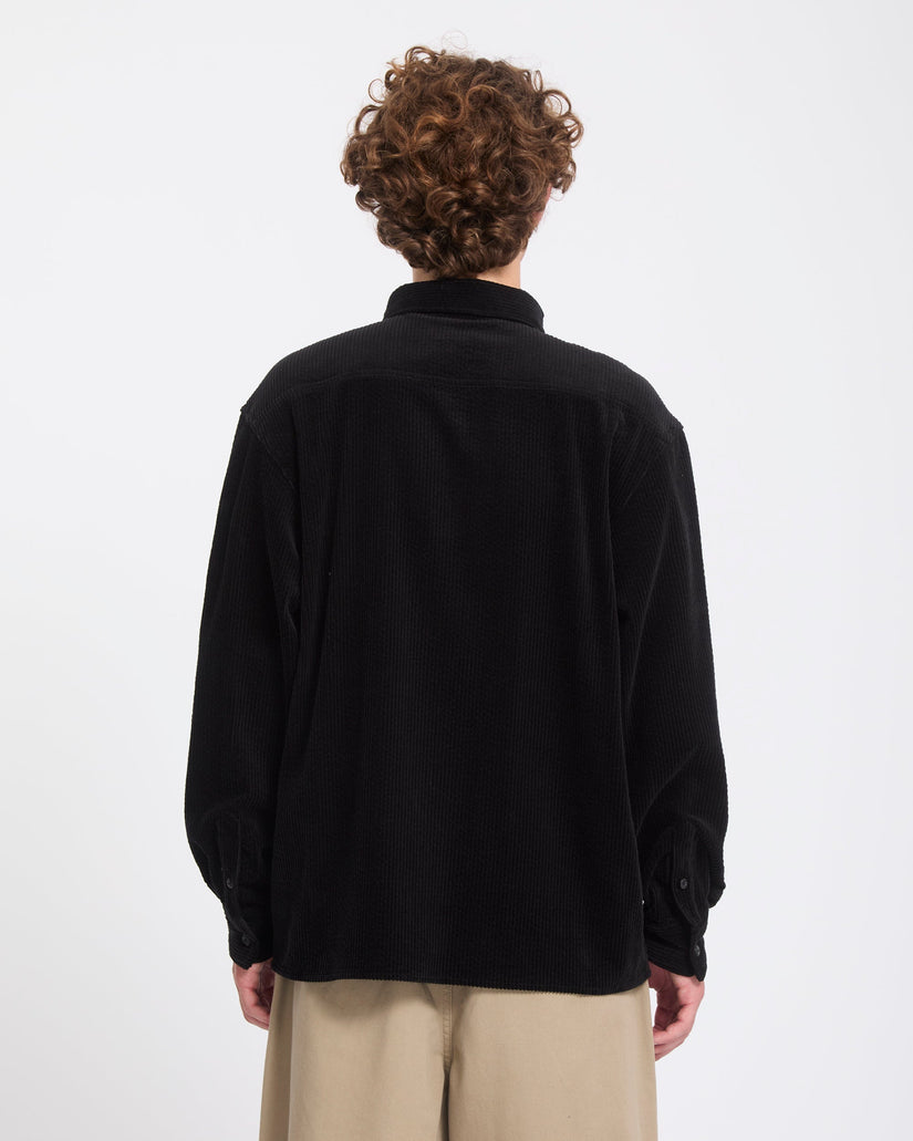 Ozzy Corduroy Shirt - Black