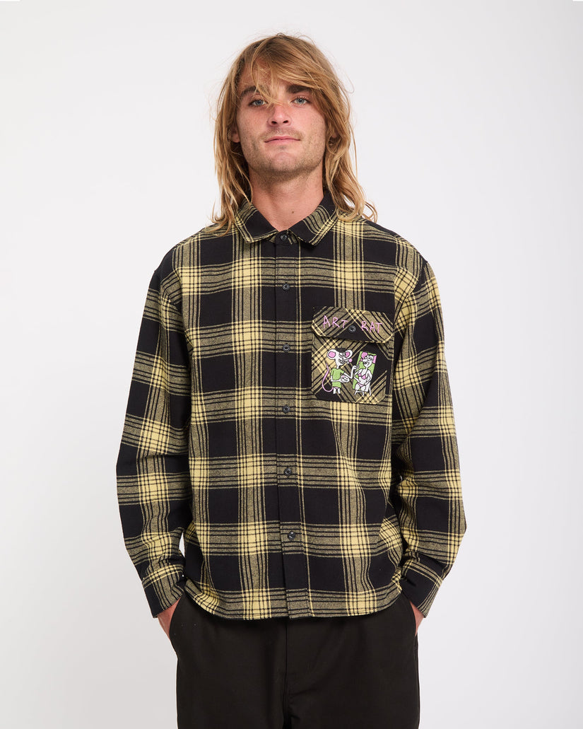 Ozzy Plaid Shirt - Mustard