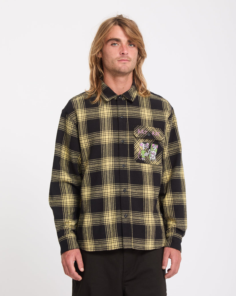 Ozzy Plaid Shirt - Mustard