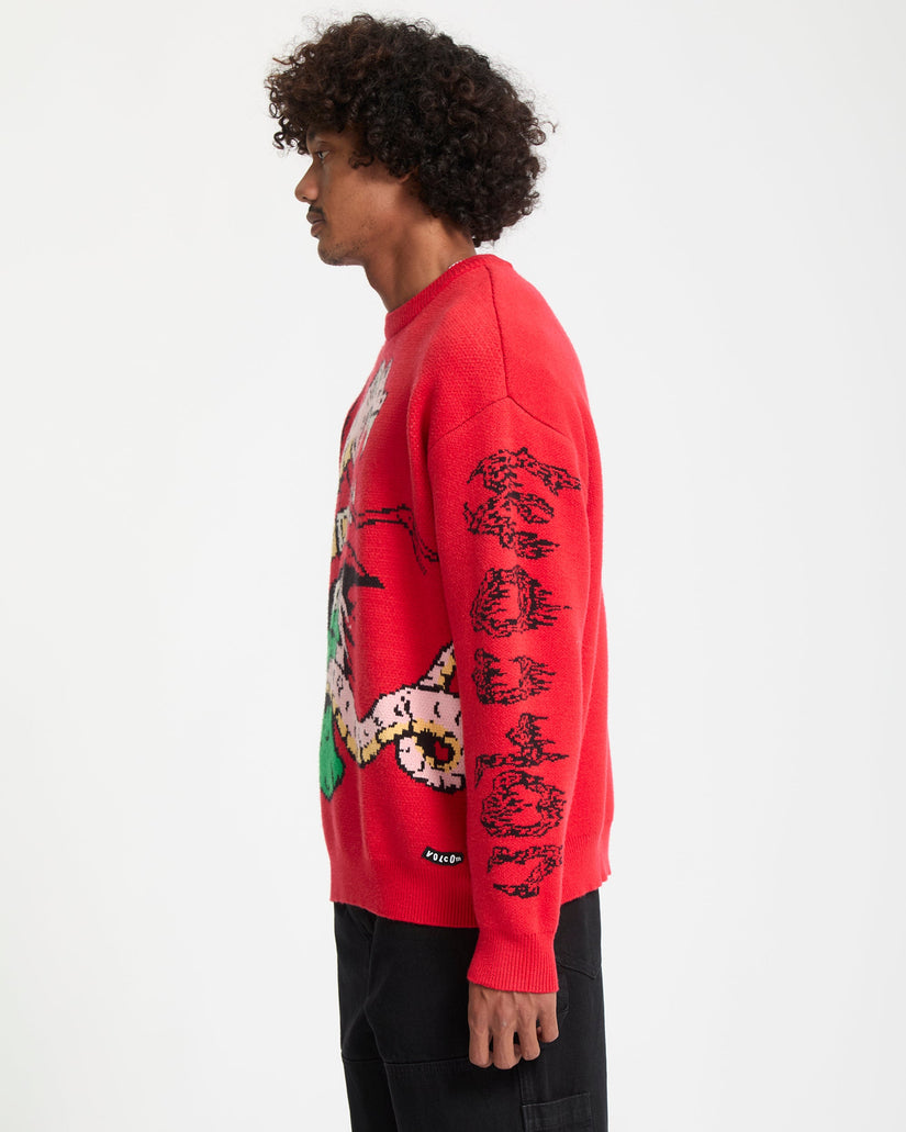 J.J. Villard Sweater - Lifeguard Red