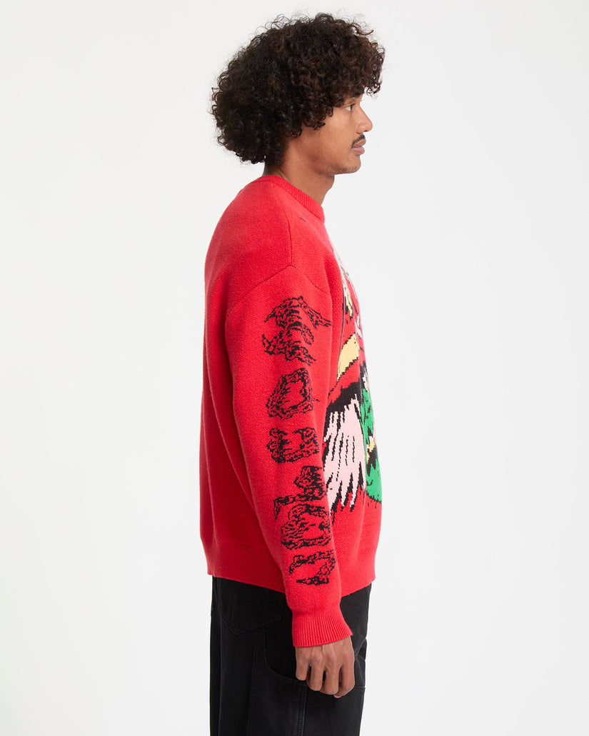 J.J. Villard Sweater - Lifeguard Red