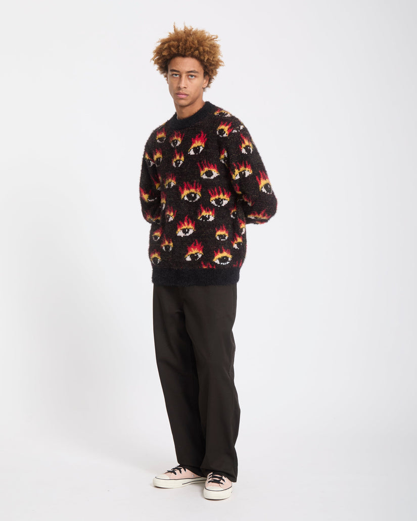 Ozzy Eyes Sweater - Black