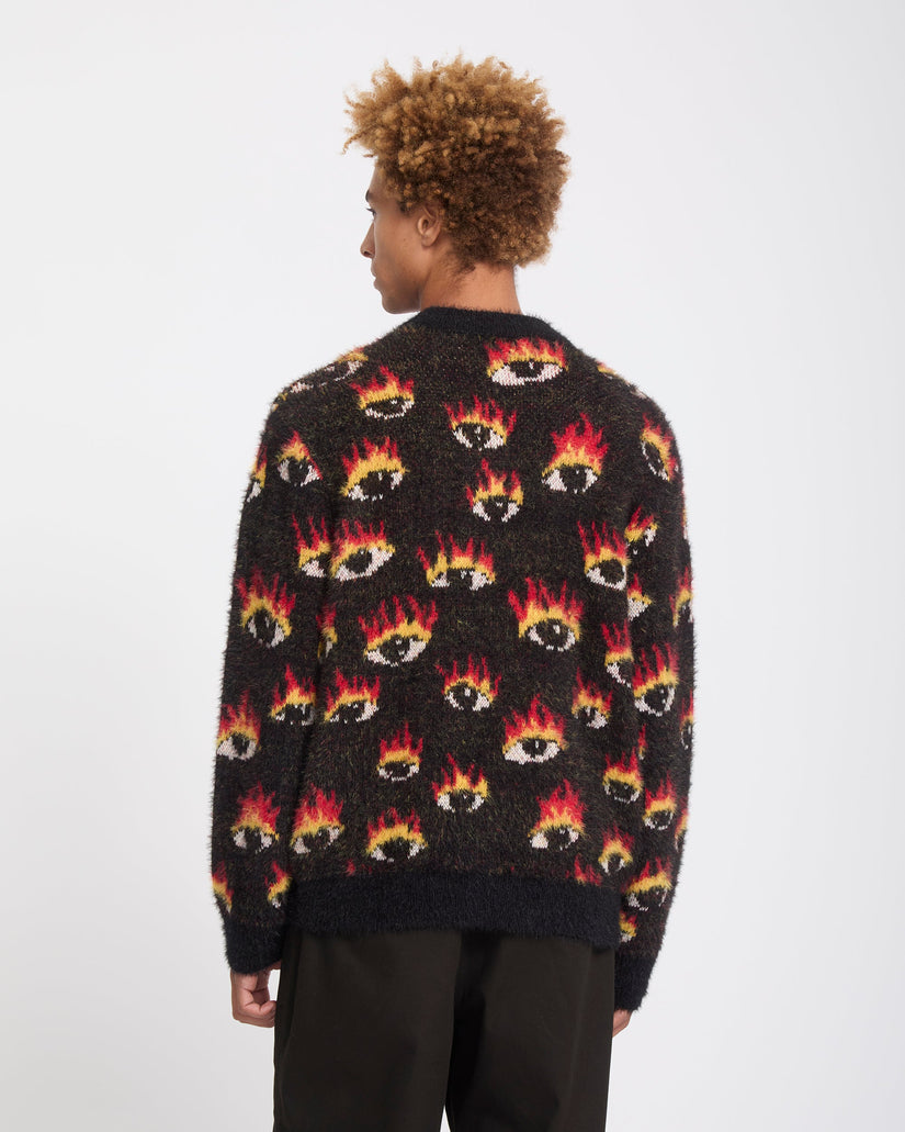 Ozzy Eyes Sweater - Black