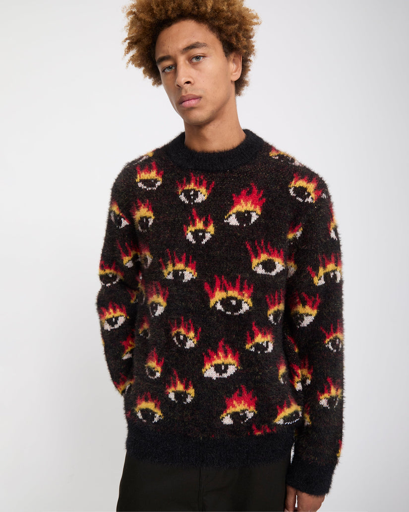 Ozzy Eyes Sweater - Black