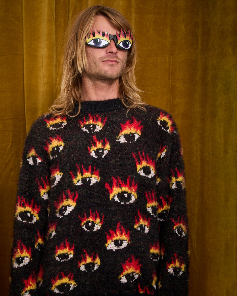 Ozzy Eyes Sweater - Black