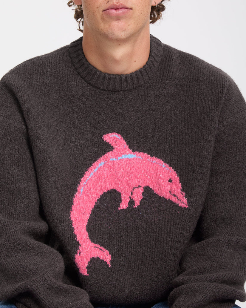 Ozzy Dolphin Sweater - Raisin