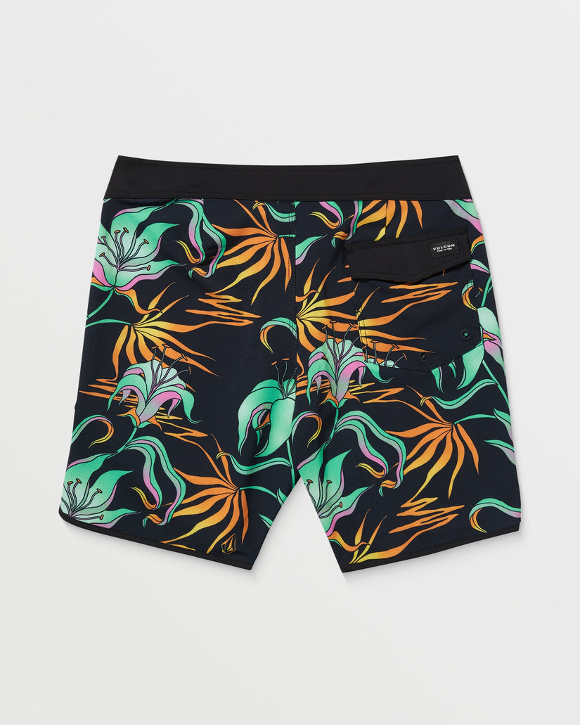 Infuse Scallop Mod 19" Boardshort - Black Green
