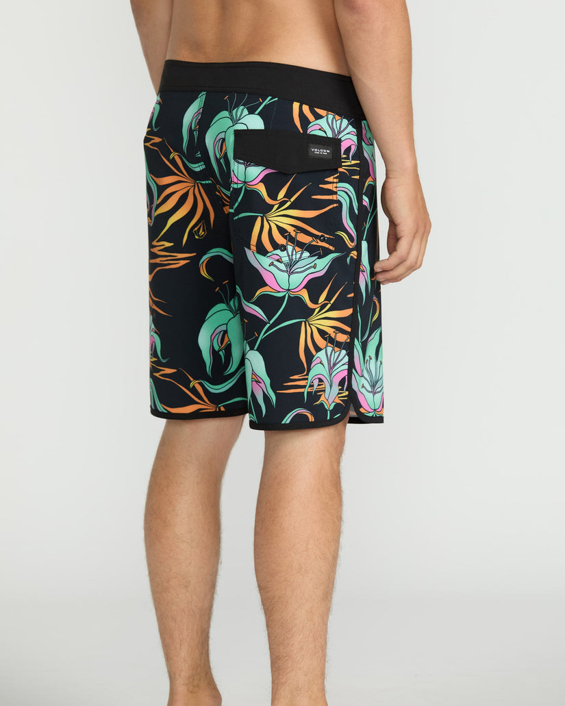 Infuse Scallop Mod 19" Boardshort - Black Green