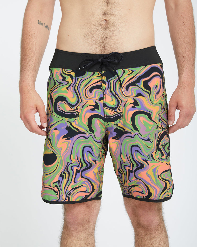 Infuse Scallop Mod 19" Boardshort - STEEL PURPLE