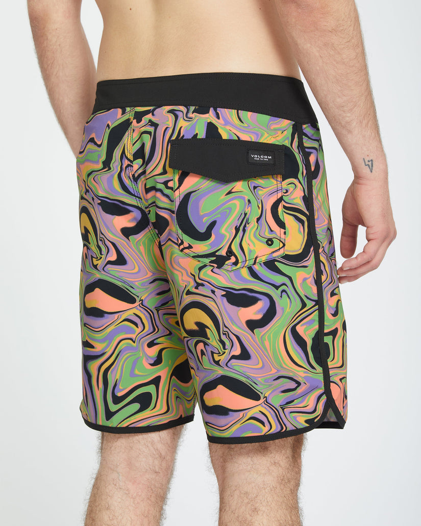 Infuse Scallop Mod 19" Boardshort - STEEL PURPLE