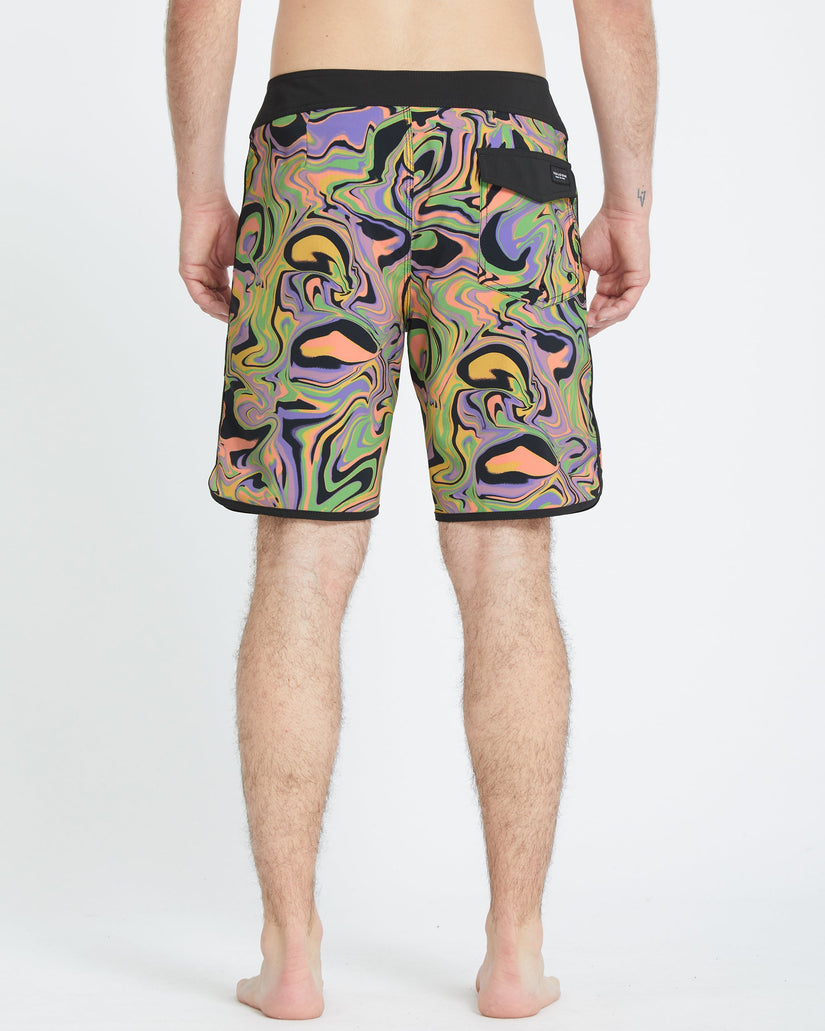 Infuse Scallop Mod 19" Boardshort - STEEL PURPLE
