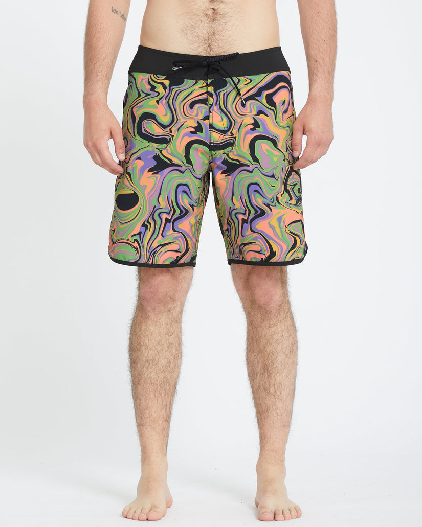 Infuse Scallop Mod 19" Boardshort - STEEL PURPLE