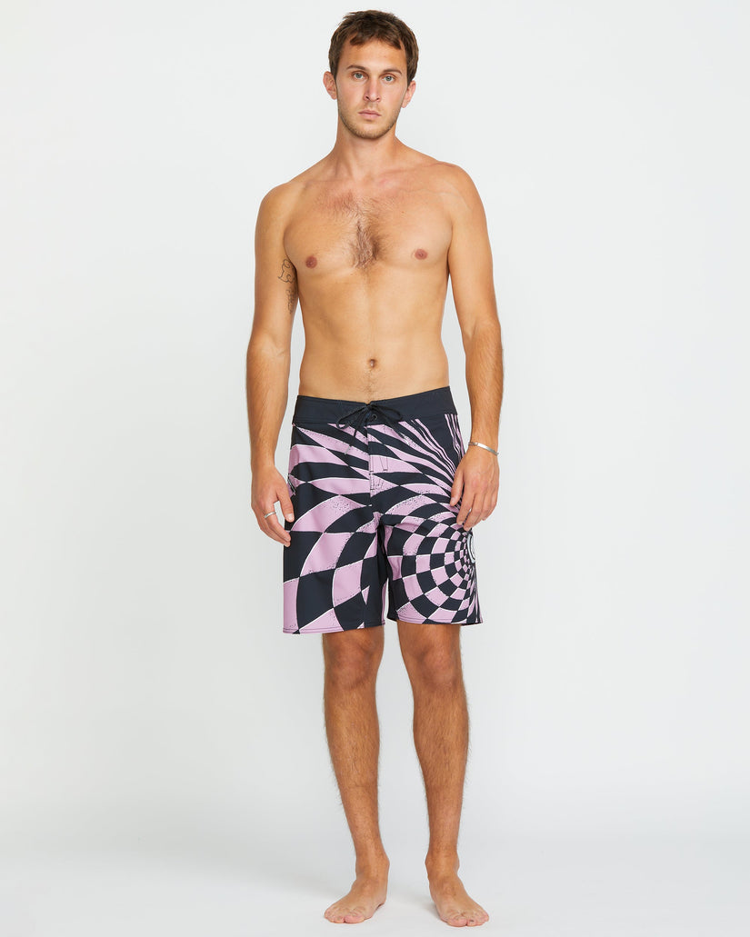 Spiral Stn Mod 20" Boardshort - STEEL PURPLE