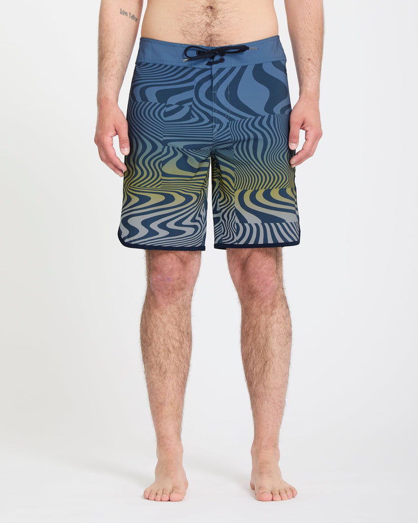 Encounter Scallop Mod 19" Boardshort - Blueberry