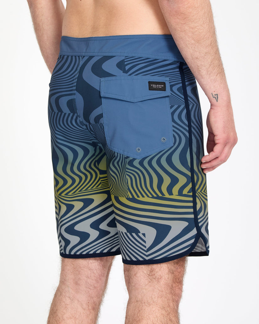 Encounter Scallop Mod 19" Boardshort - Blueberry