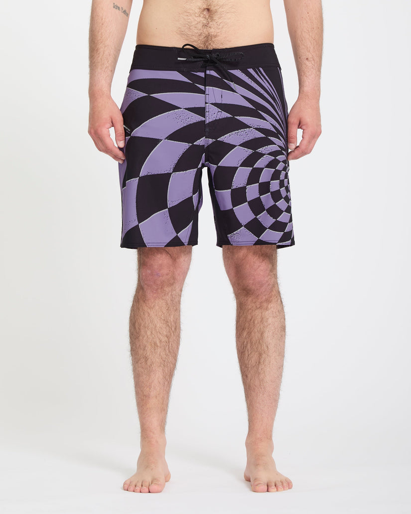 Spiral Stn Mod 19" Boardshort - Violet