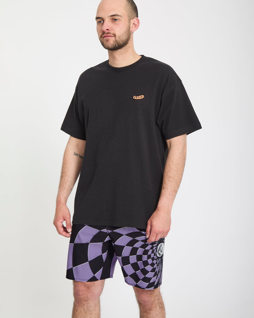 Spiral Stn Mod 19" Boardshort - Violet