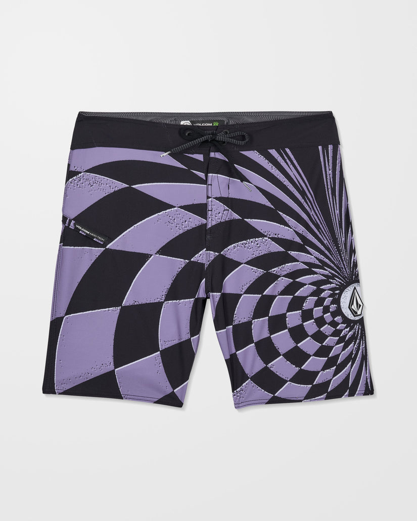 Spiral Stn Mod 19" Boardshort - Violet