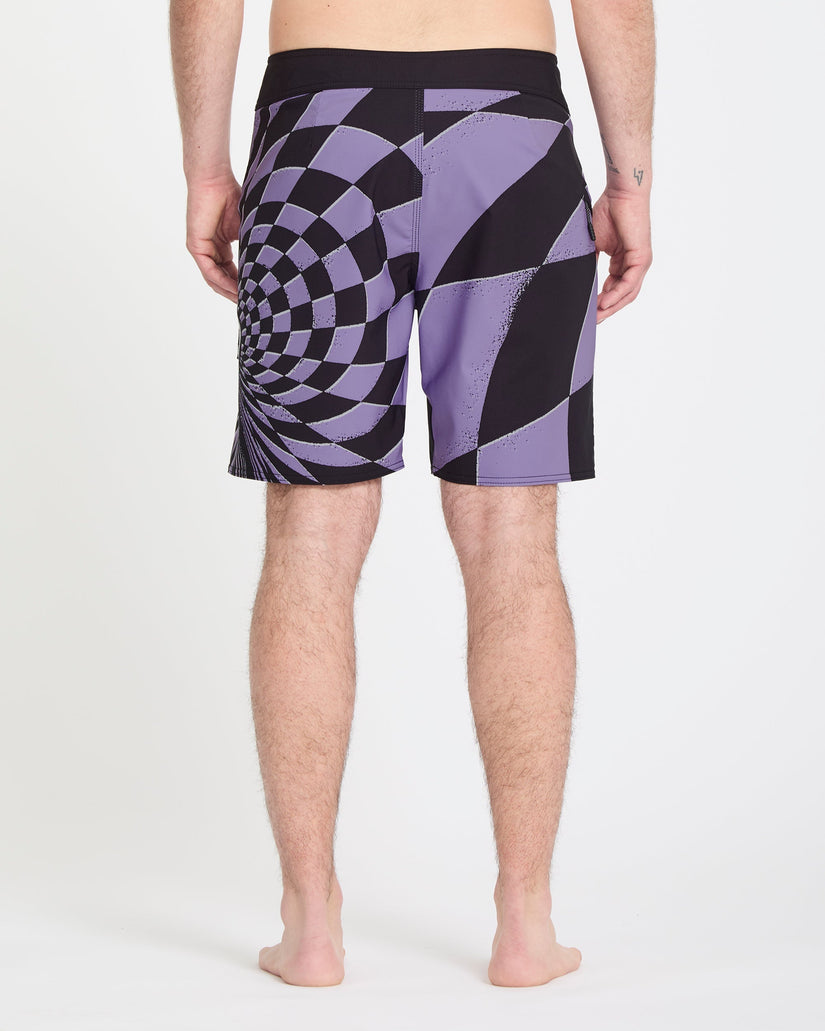 Spiral Stn Mod 19" Boardshort - Violet