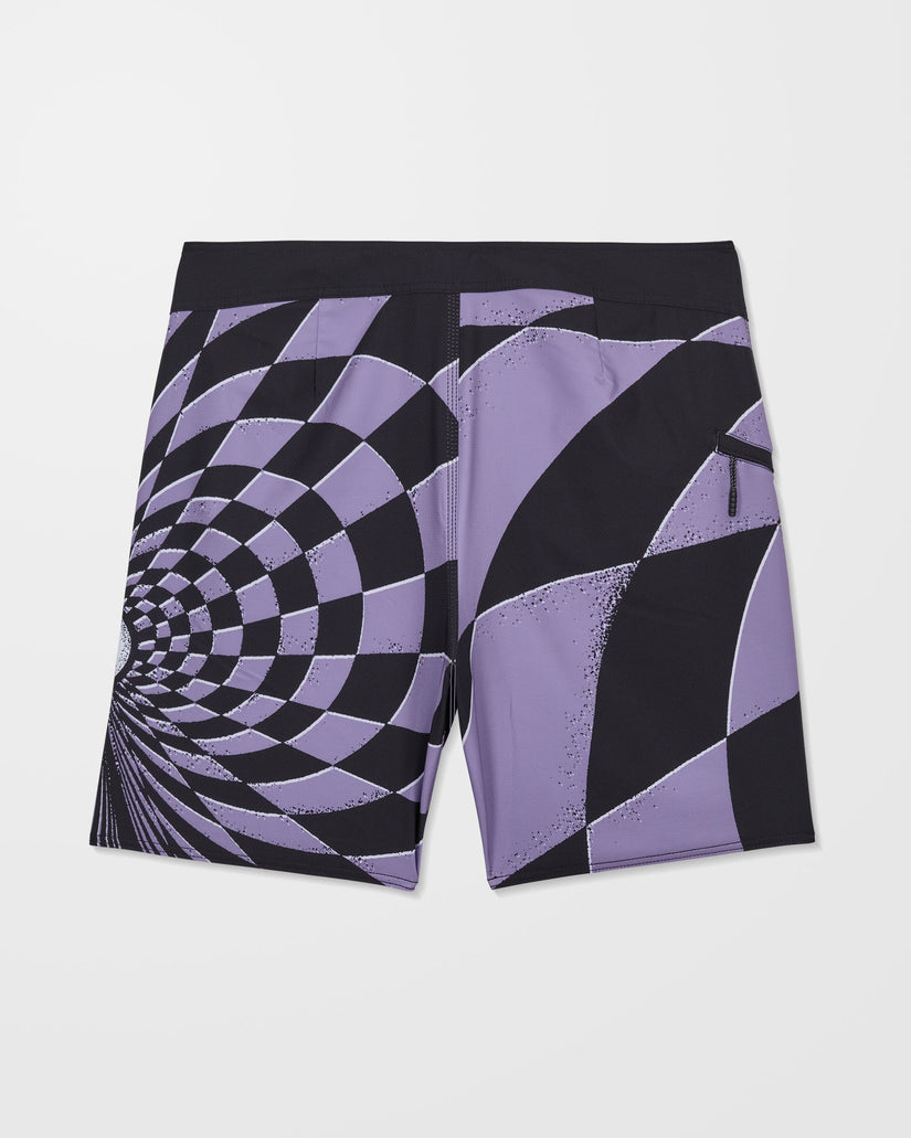 Spiral Stn Mod 19" Boardshort - Violet