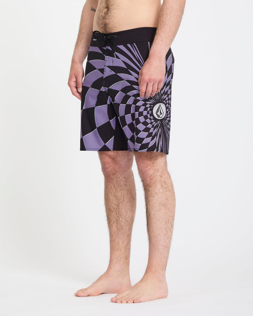 Spiral Stn Mod 19" Boardshort - Violet