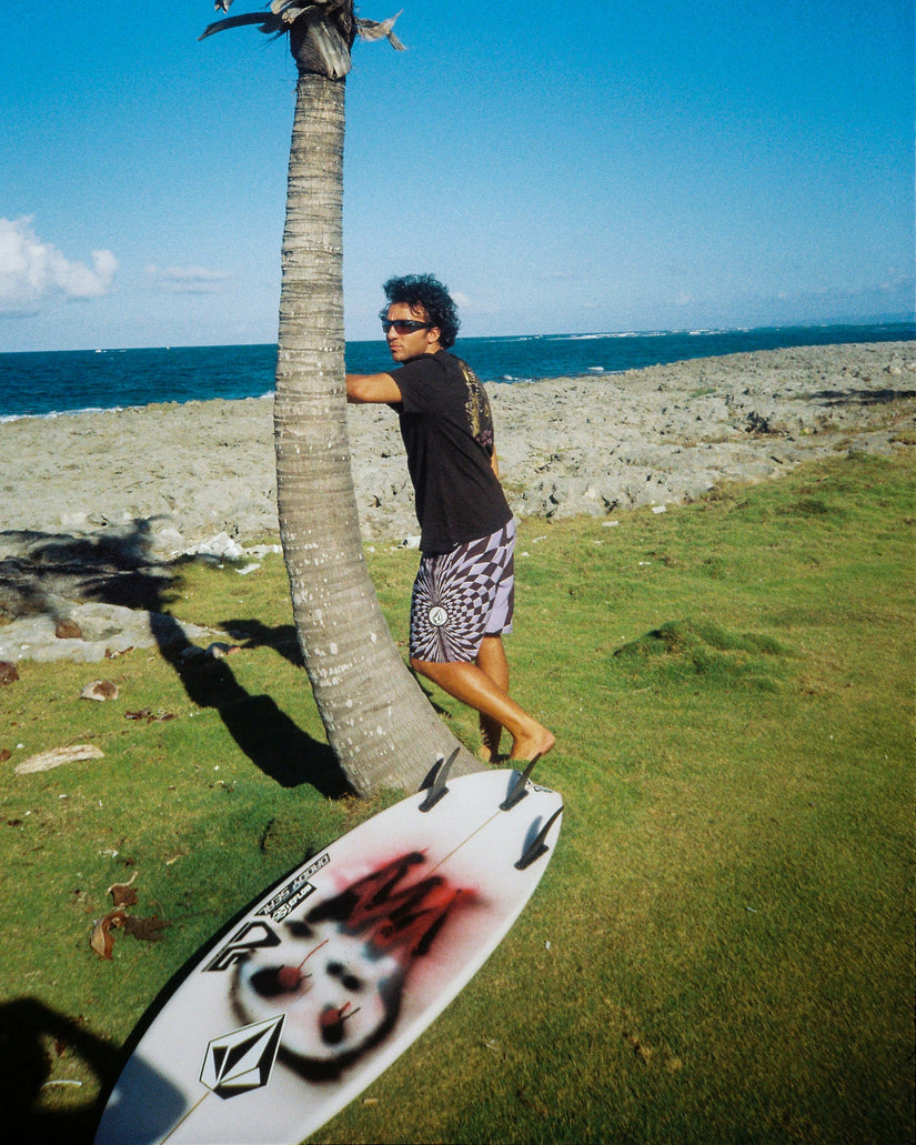 Spiral Stn Mod 19" Boardshort - Violet