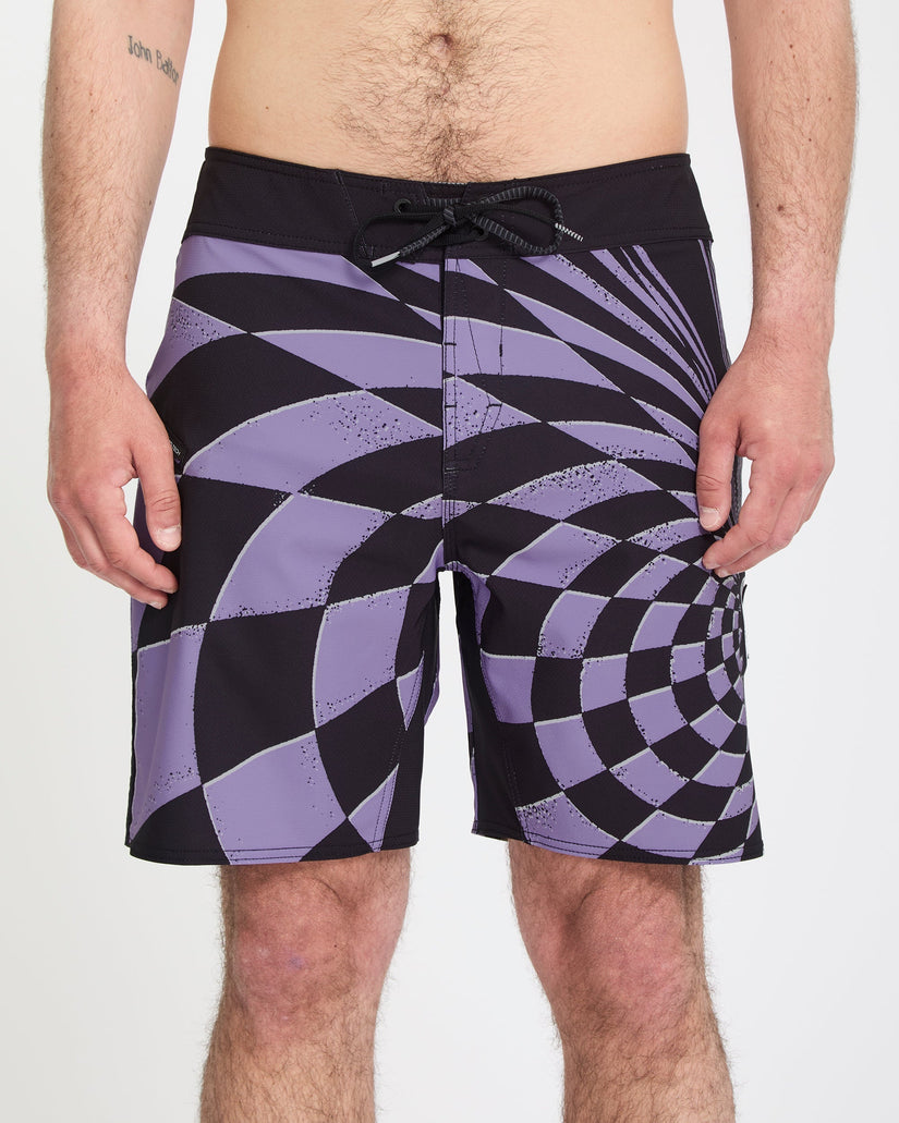Spiral Stn Mod 19" Boardshort - Violet
