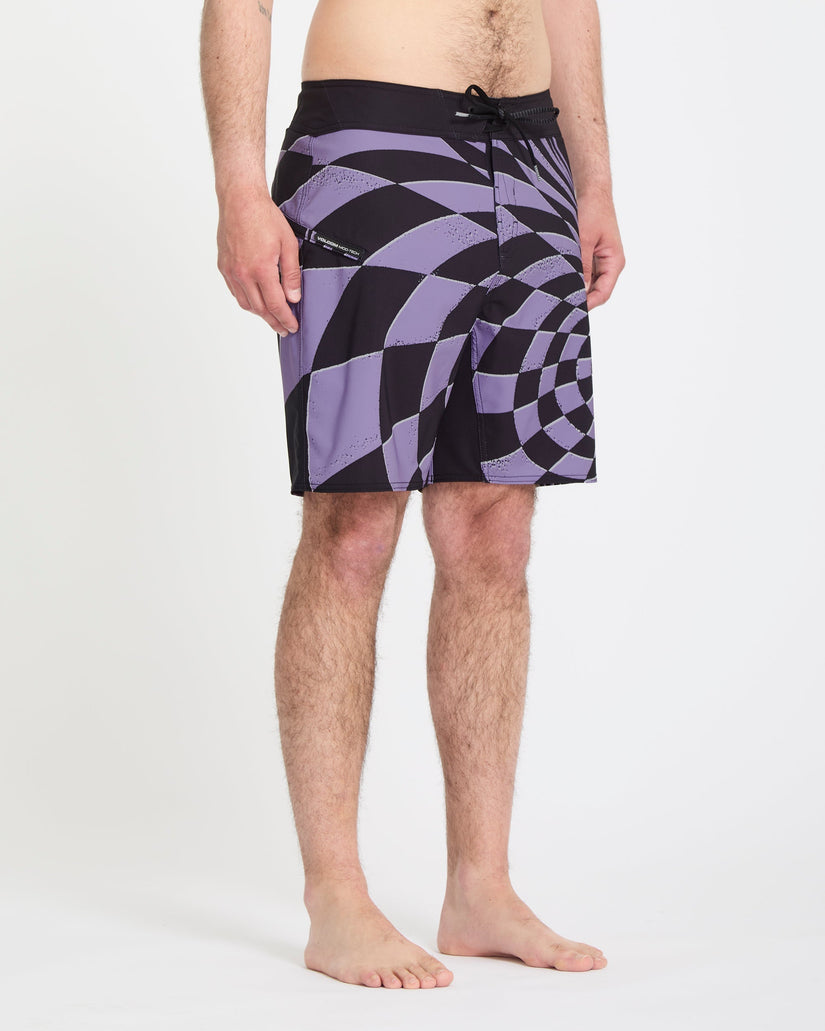 Spiral Stn Mod 19" Boardshort - Violet