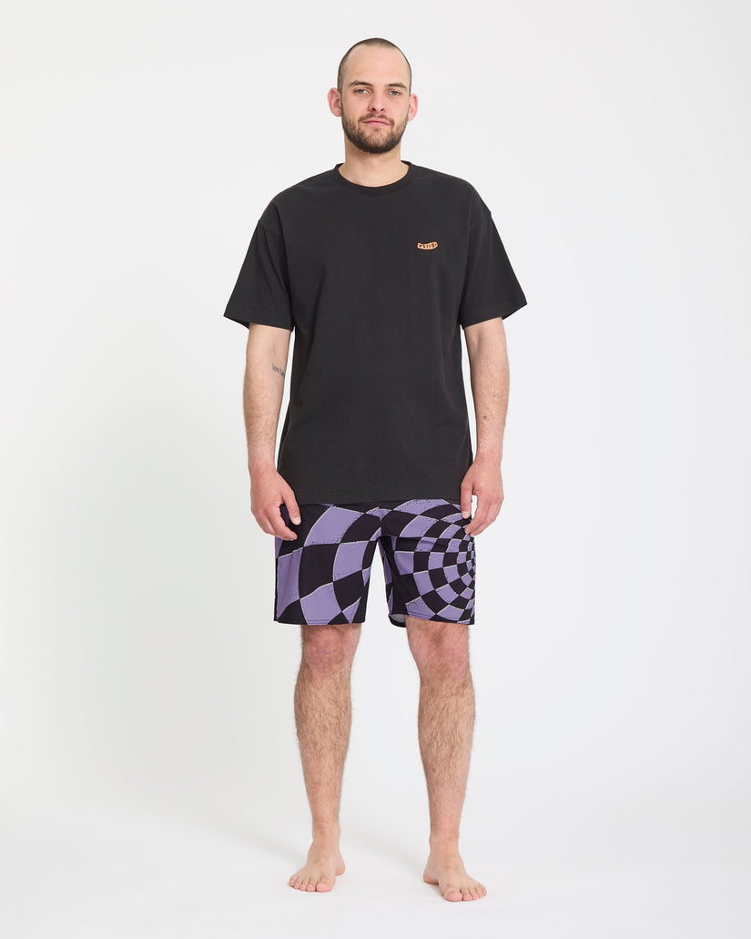 Spiral Stn Mod 19" Boardshort - Violet