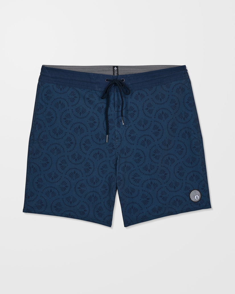 Psych Cotton Stoney 17" Boardshort - Midnight Blue