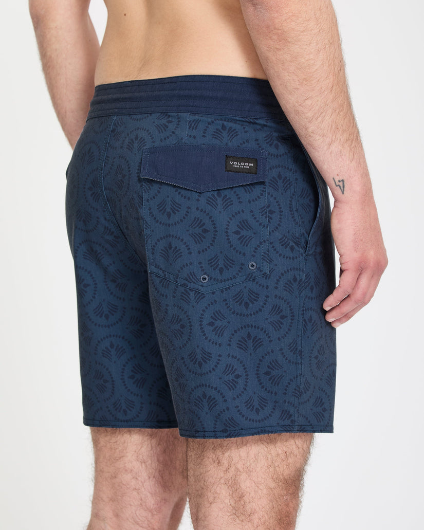 Psych Cotton Stoney 17" Boardshort - Midnight Blue
