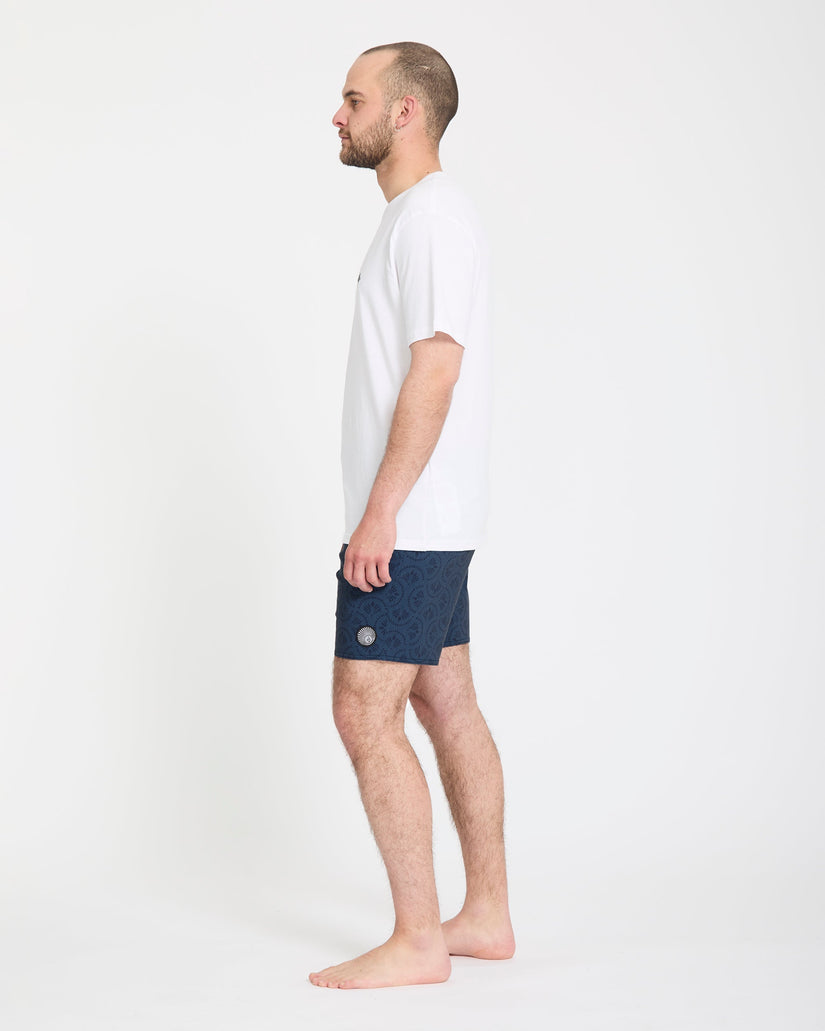 Psych Cotton Stoney 17" Boardshort - Midnight Blue